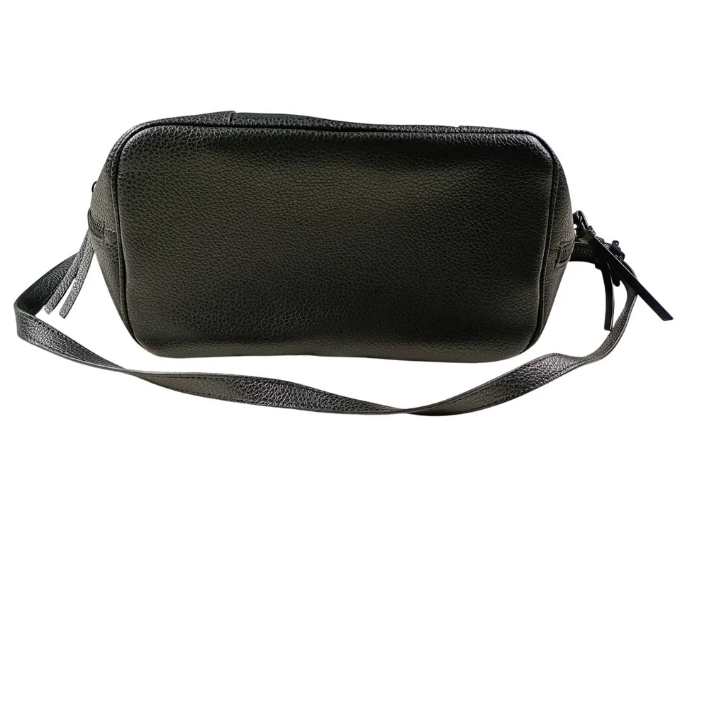 Steve Madden BKOLTT Hobo Bag Womens Black NEW Studded Strap Crossbody Purse